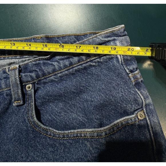 Vtg Polo Jeans Co Ralph Lauren Jean Banner Shorts Men 40 Blue Baggy Y2K Faded - Picture 10 of 12